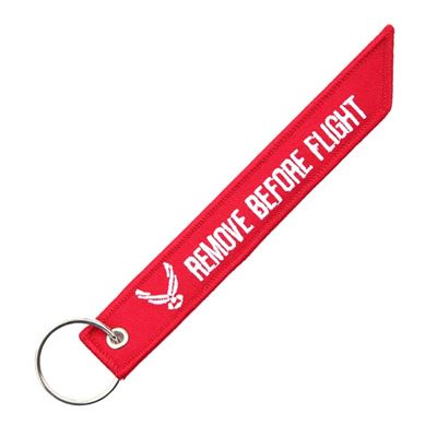 Keychain REMOVE BEFORE FLIGHT Bomber Style