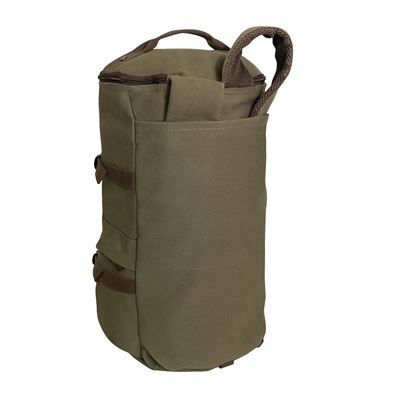 Convertible 19" Canvas Duffle/Backpack OLIVE/BROWN