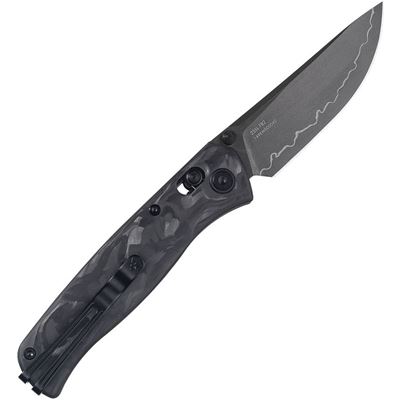 Folding Knife SHRED Fine Edge BLACK