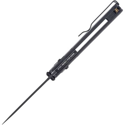 Folding Knife SHRED Fine Edge BLACK