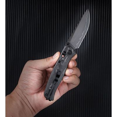 Folding Knife SHRED Fine Edge BLACK