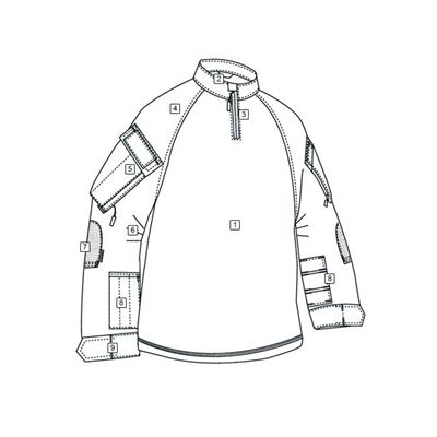 Tactical Combat Shirt TRU XTREME rip-stop OLIVE