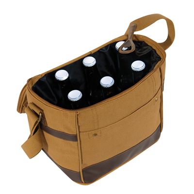 Canvas Insulated Cooler Bag COYOTE BROWN