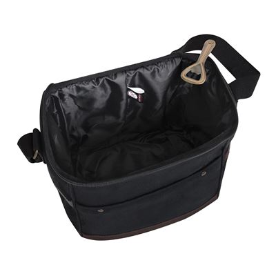 Canvas Insulated Cooler Bag BLACK