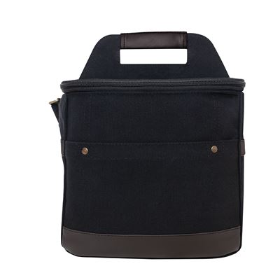Canvas Insulated Cooler Bag BLACK
