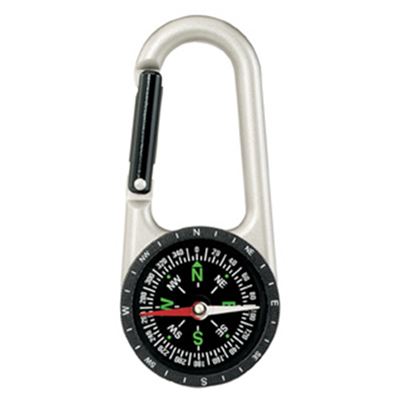 Carabiner with compass 110 mm