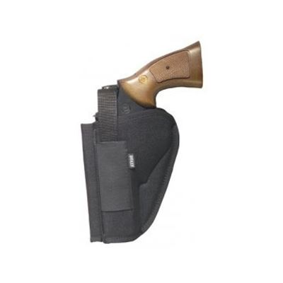 Left handed belt holster for 4" revolver