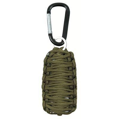 Survival Kit Parachute Cord with Carbine OLIV