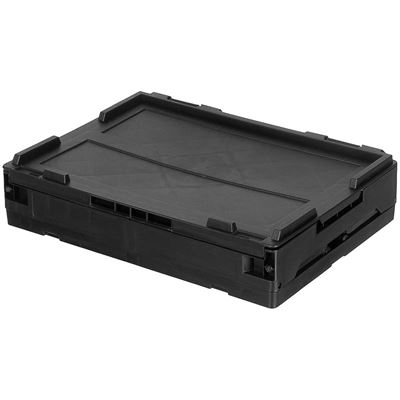 Plastic box foldable 20 L BLACK