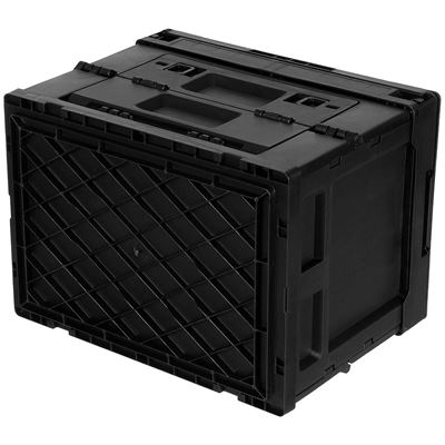 Plastic box foldable 20 L BLACK