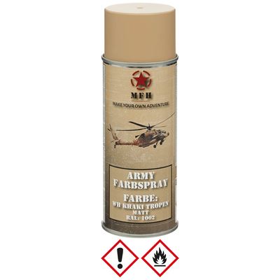ARMY spray paint 400ml WH KHAKI TROPEN MFH 27375J 1