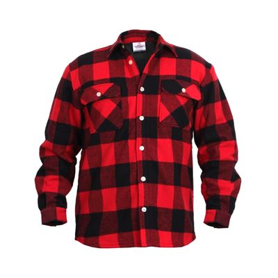 Lumberjack Fleece Lined Flannel Shirt RED