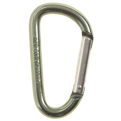 Carabiner D 8 mm x 8 cm OLIVE