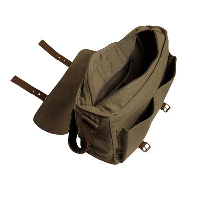 Deluxe Vintage Canvas MESSENGER Bag OLIV DRAB