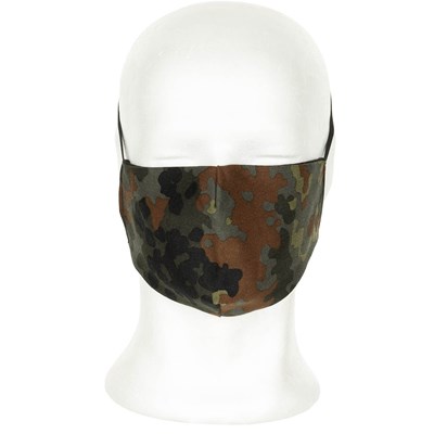 Veil for covering mouth and nose camouflaged FLECKTARN