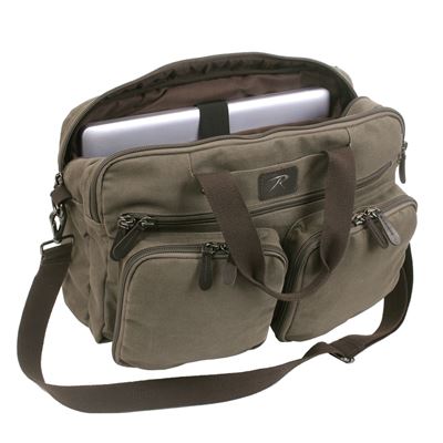 Canvas Briefcase Backpack GREEN