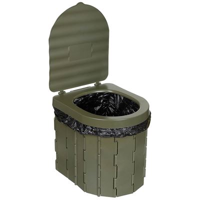 CAMPING folding portable toilet GREEN