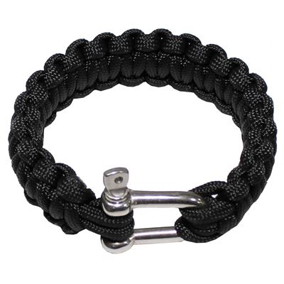 Men Bracelet Survival Paracord Bracelets Shackle Buckle Handmade