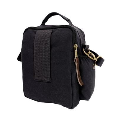 Shoulder bag for documents BLACK/BROWN