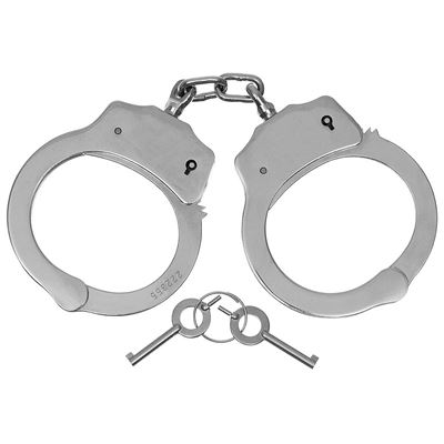 Handcuffs, chain DELUXE SILVER