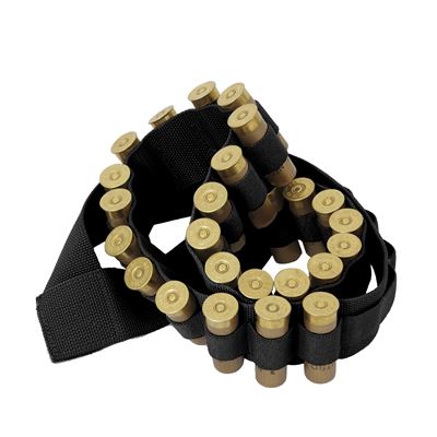 BLACK Bandolier Belt for Shotgun