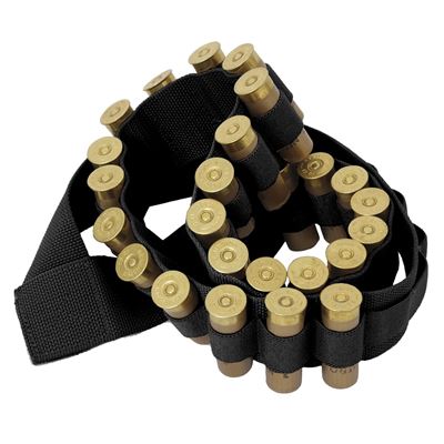 BLACK Bandolier Belt for Shotgun