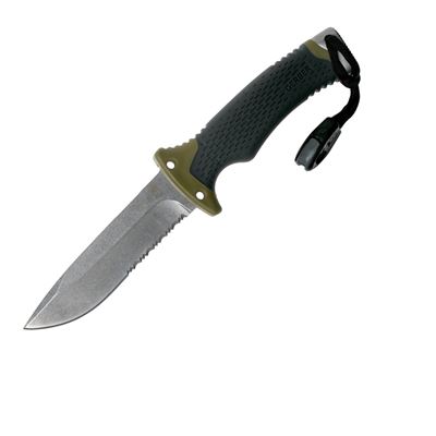 Knive ULTIMATE SURVIVAL combi. edge with sheath