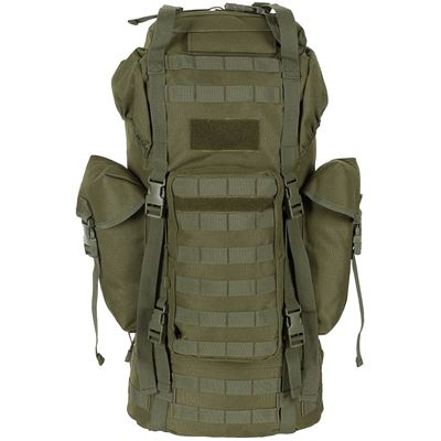 Combat backpack MOLLE 65 l padded + ALU reinforcement OLIVE MFH 30250B 2