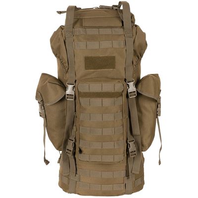 Combat backpack MOLLE 65 l padded + ALU reinforcement COYOTE MFH 30250R 2