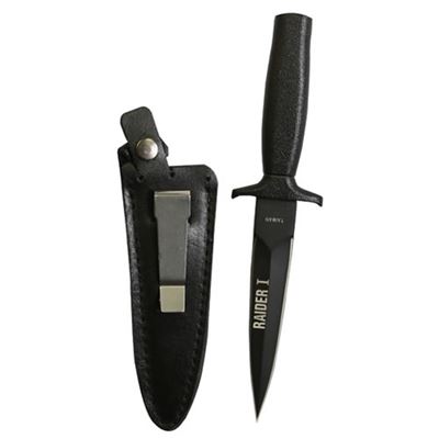 Knife dagger in Boots RAIDER I STAINLESS BLACK with holster
