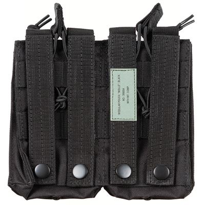 Double MODULAR pouch 4 pockets BLACK