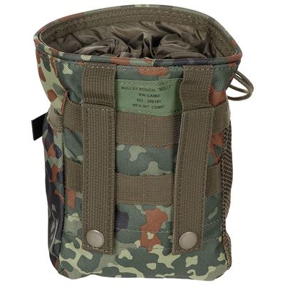 MOLLE pouch for empty containers Flecktarn
