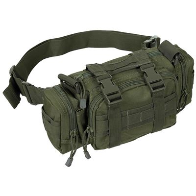 Tactical multifunctional UNI waist belt with strap OLIVE