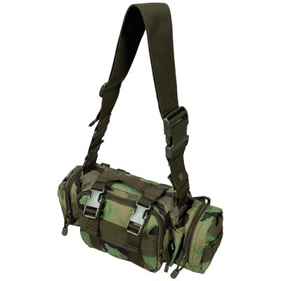 Tactical multifunctional UNI waist belt with strap WOODLAND