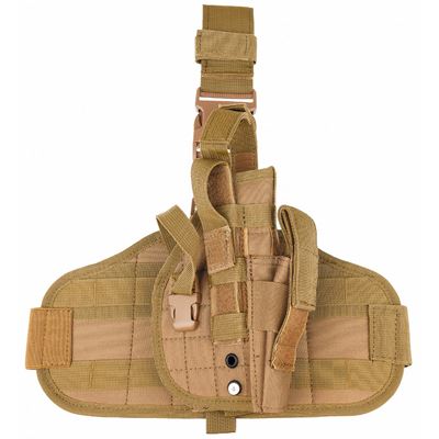 Case for guns thigh MOLLE COYOTE BROWN