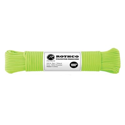 Cord Paracord polyester 550LB 30 m 4 mm REFLEX OLIVE