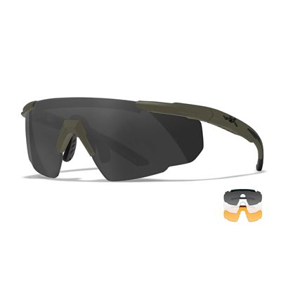 Tactical sunglasses SABER ADVANCED set 3 lenses OLIVE frame