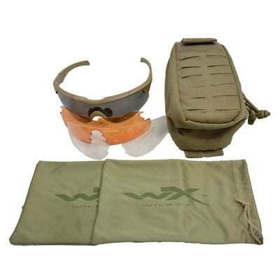 Tactical sunglasses SABER ADVANCED set 3 lenses TAN frame used