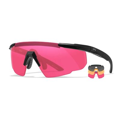 Tactical sunglasses SABER ADVANCED set II 3 lenses BLACK frame