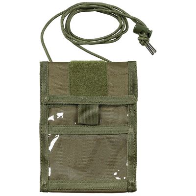 Wallet on a string ID CASE OLIVE