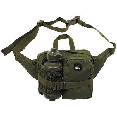 Waist bag with drinking bottle OLIVE