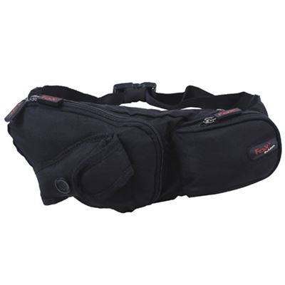 Waist bag with pouch for cellular phone BLACK