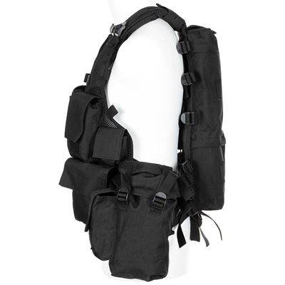 Tactical vest 12 pockets BLACK