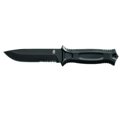 Strongarm Fixed Blade Serrated  BLACK