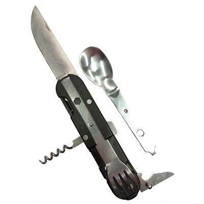 Folding cutlery 5v1 with case BLACK