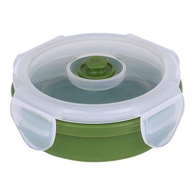 Collapsible cup with lid GREEN FOSCO 311051 2