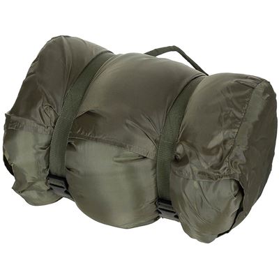 Lightweight PILOT 2-layer sleeping bag with full opening blanket OLIV