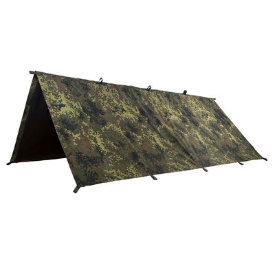 TARP bivouac tarpaulin 220 x 250 cm IRR BW FLECKTARN