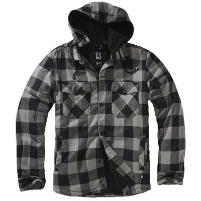 Lumber Jacket Hooded BLACK/GREY