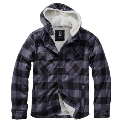 Lumber Jacket Hooded BLACK/GREY